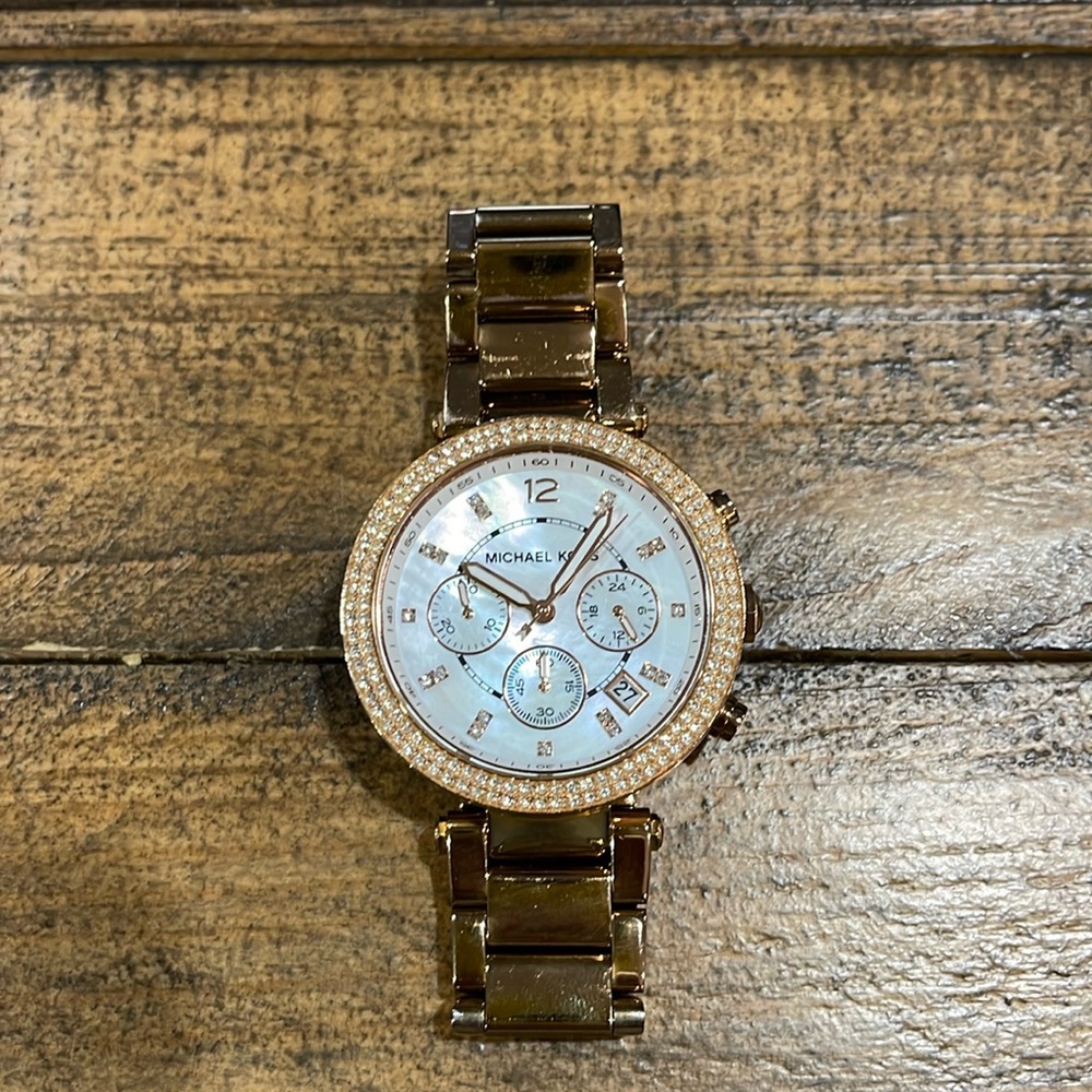 Michael Kors 5491 Rose Gold Chronograph Watch